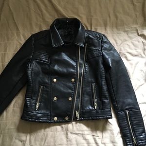 Missguided BMW motorcycle leather jacket